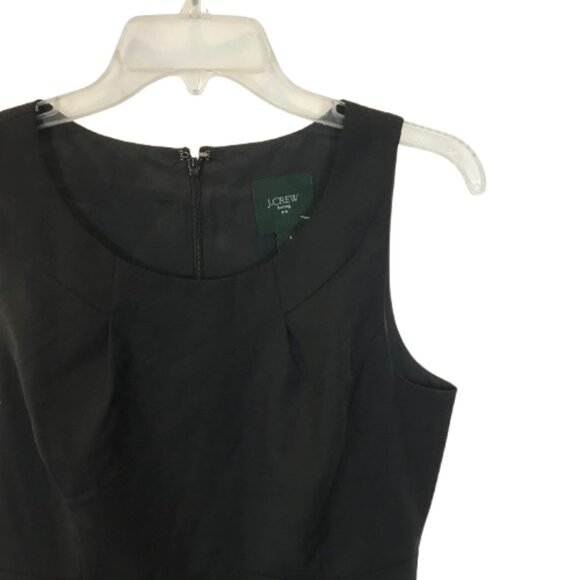 NWT J. Crew Suiting Womens Size 6 Black 100% Wool Knee-Length Sheath Dress NEW - Picture 3 of 6